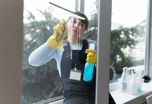 Nettoyage de vitres intérieures et extérieures à la Chapelle-Bâton